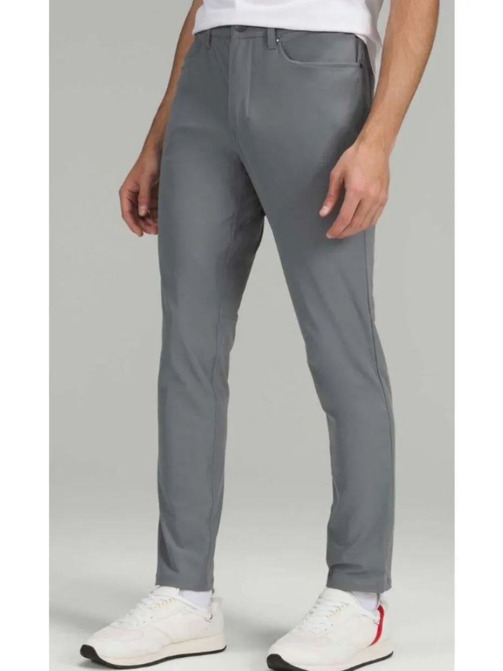 Lululemon ABC Slim-Fit Pant Full Length Warpstreme Grey-sz 34